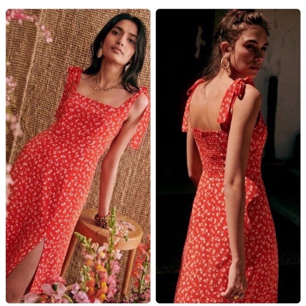 Sezane Dorotha Silk Dress